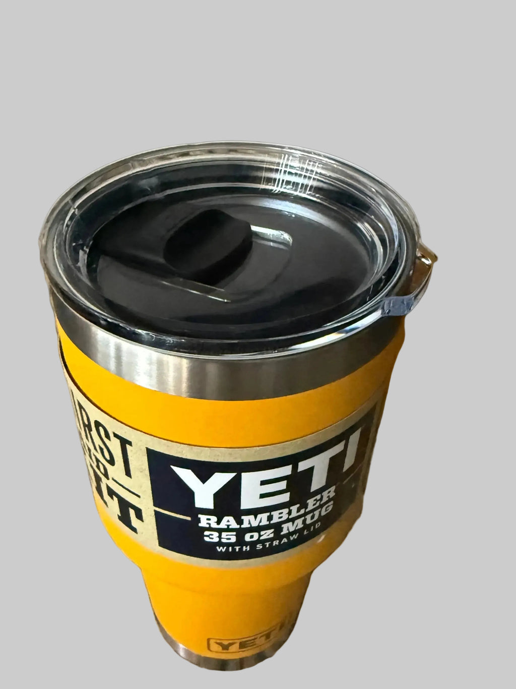 Yeti Rambler 35oz Orange Mug with Slide Top