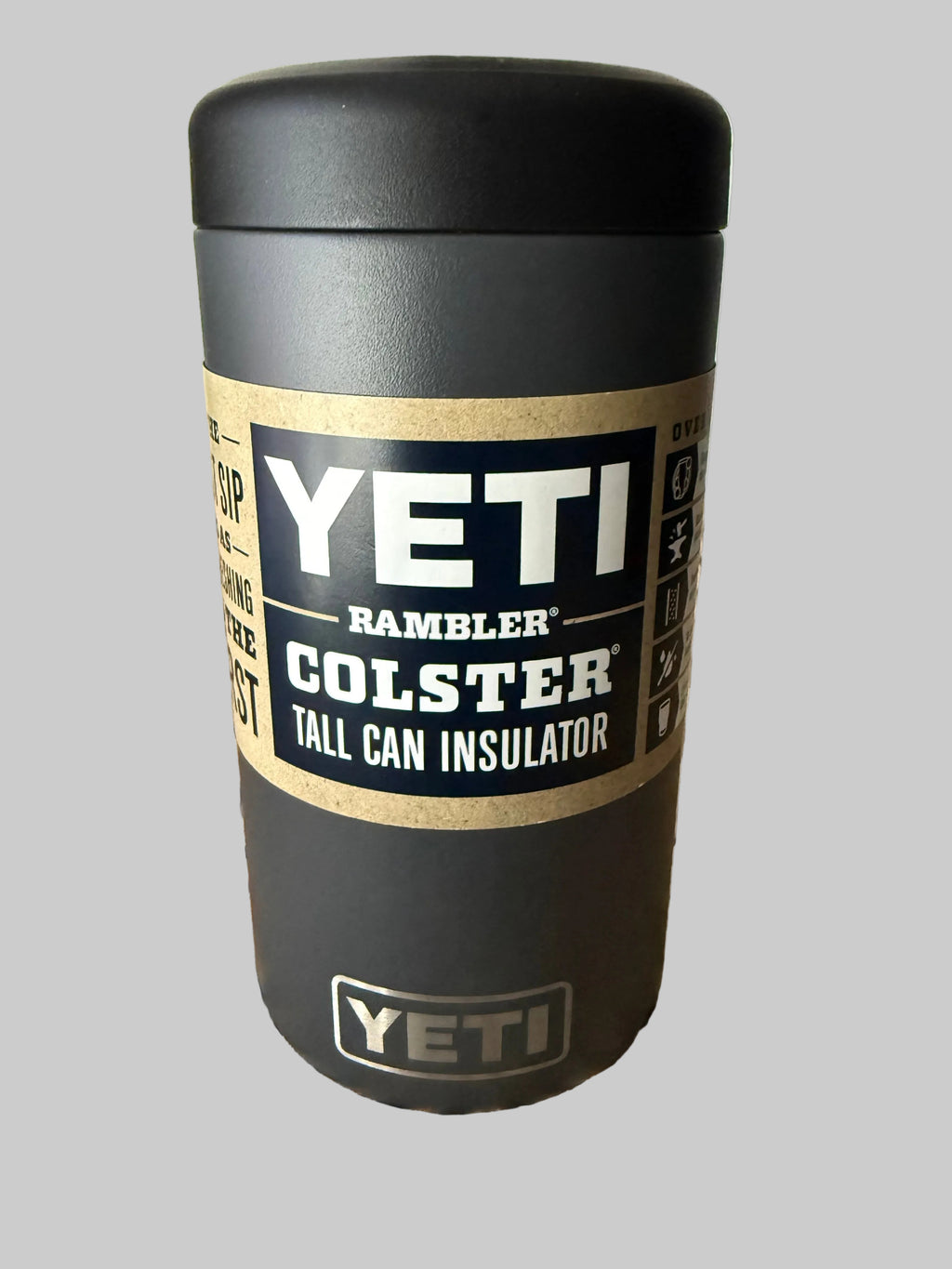 Yeti Rambler Gray Colster Tall Can Insulator