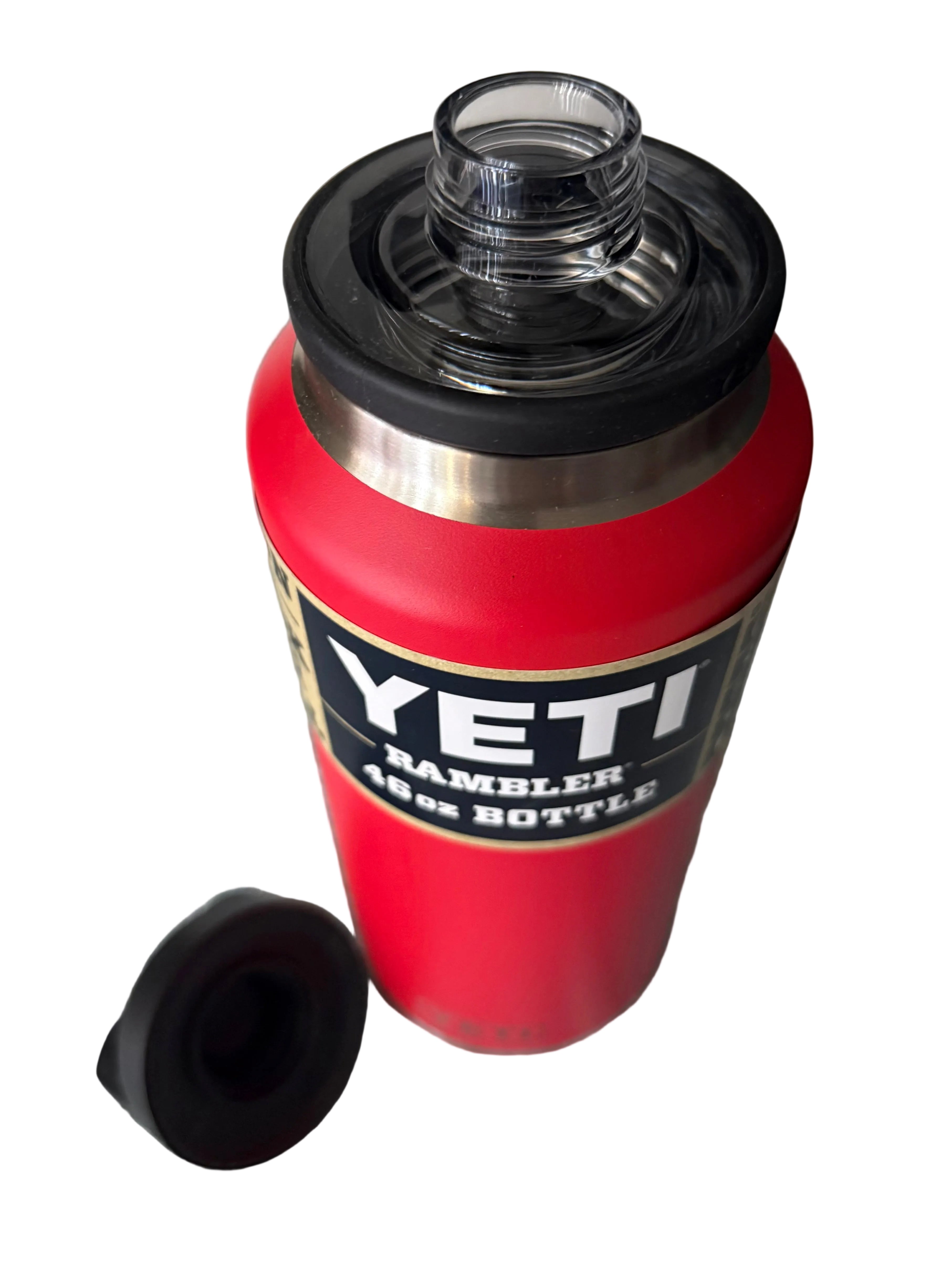 Yeti Rambler 46oz Red with Black Twist Top