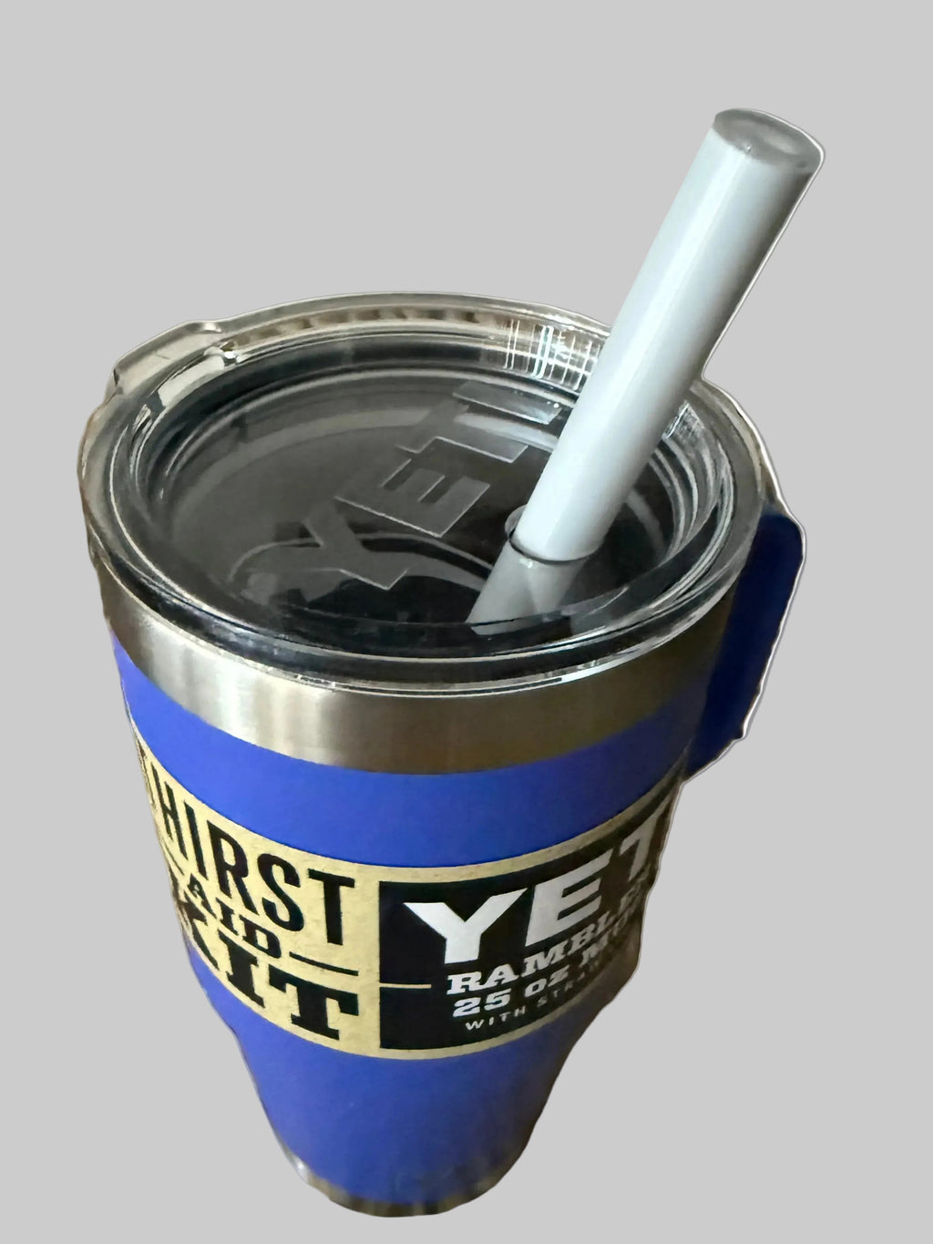 Yeti Rambler 25oz Purple/Blue Mig with Straw Top