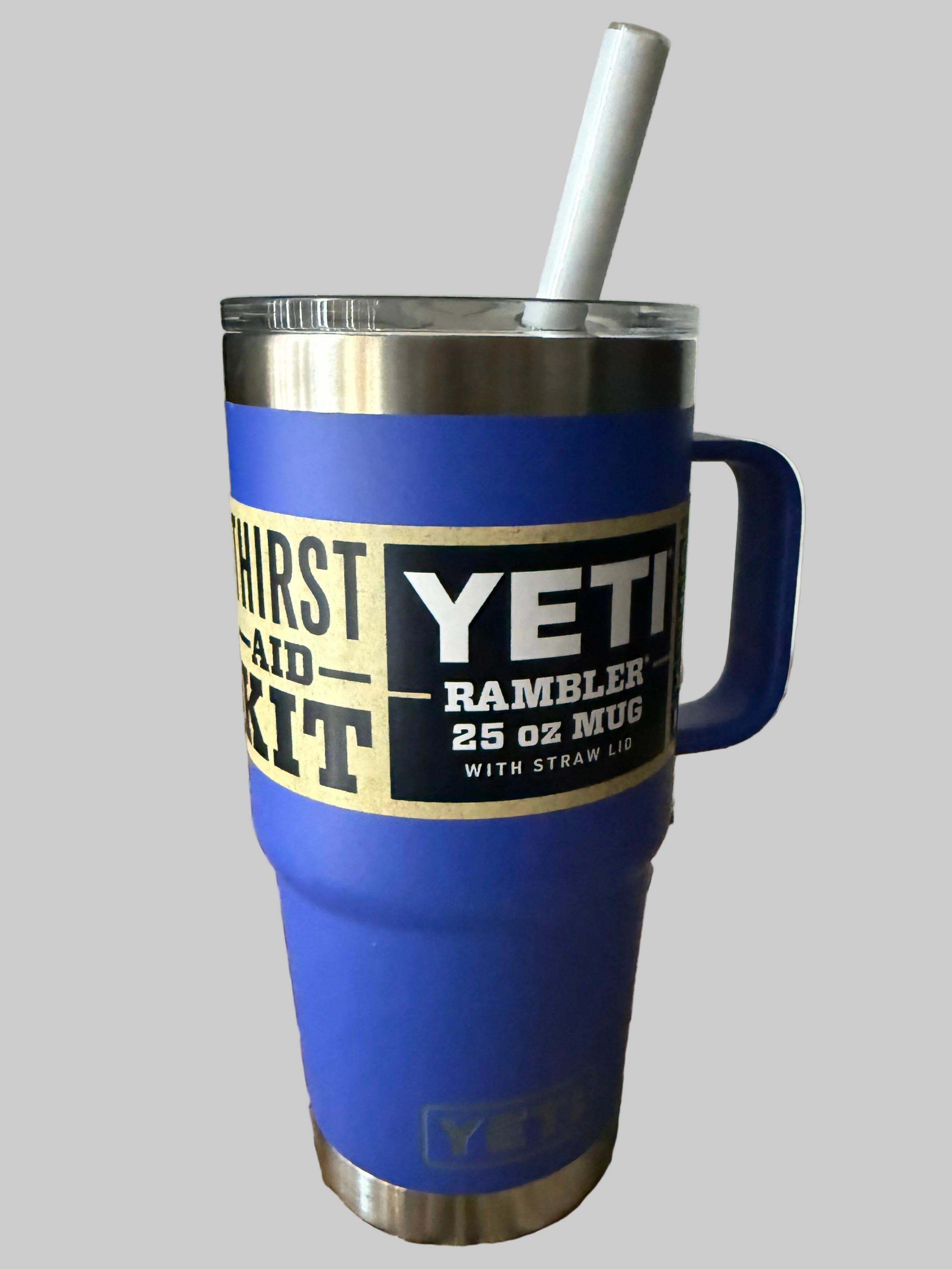Yeti Rambler 25oz Purple/Blue Mig with Straw Top